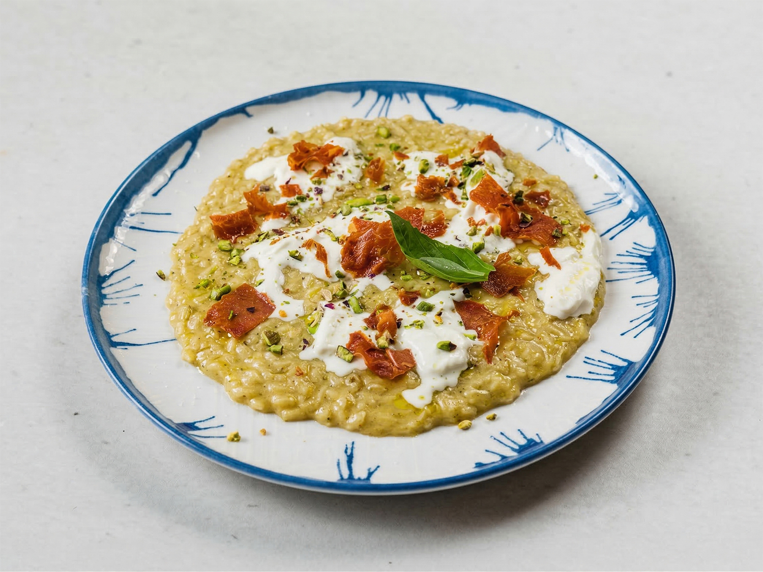 Risotto ai pistacchi e mortadella